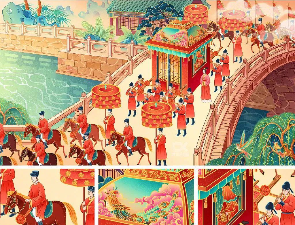 國潮插畫風格